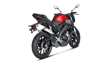 Akrapovic Racing Line Titanium Volledig Uitlaat Systeem met E-keur Yamaha MT-125 2014 > 2019